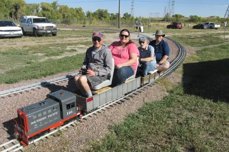 Member train consist staged on the Rocky Mountain Rails main line