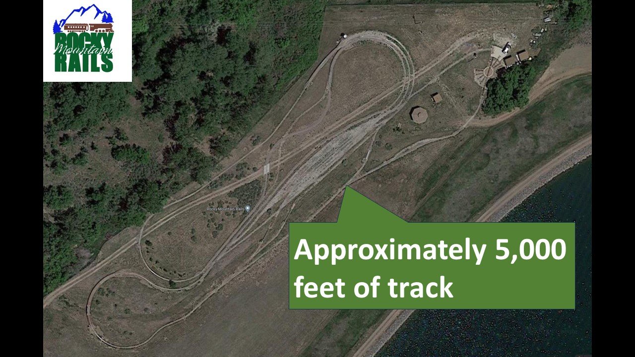 Members operating trains around the dual-gauge layout